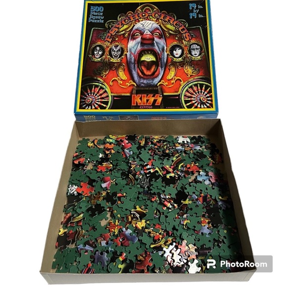 SunsOut KISS Pyscho Circus 1998 Album Cover 500 Piece Jigsaw Puzzle - Picture 3 of 15